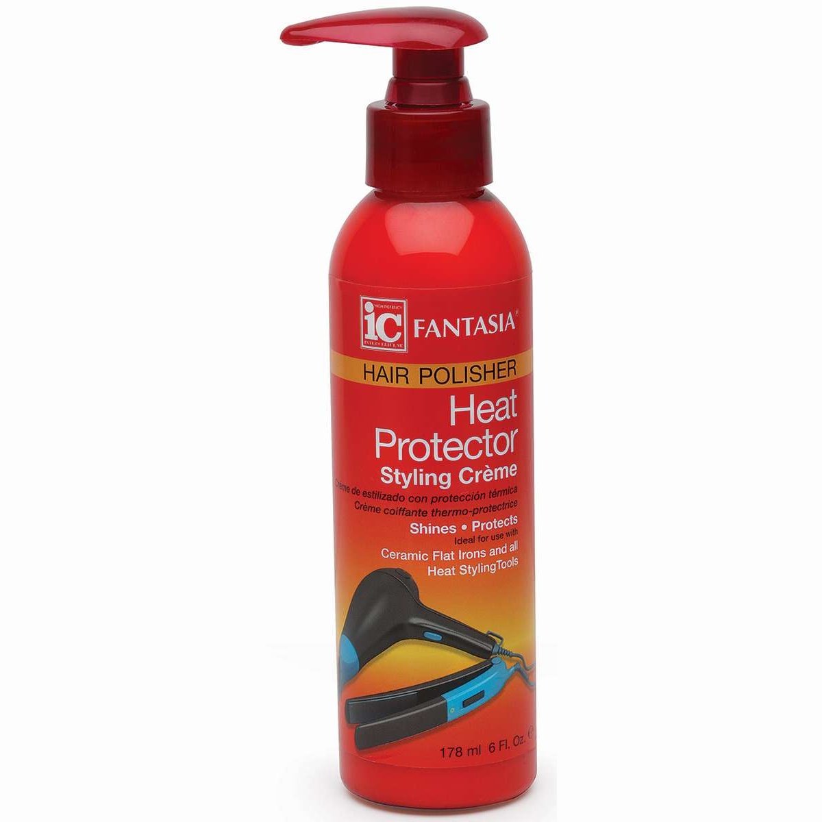 Fantasia Ic Hair Polisher Heat Protector Style Cream